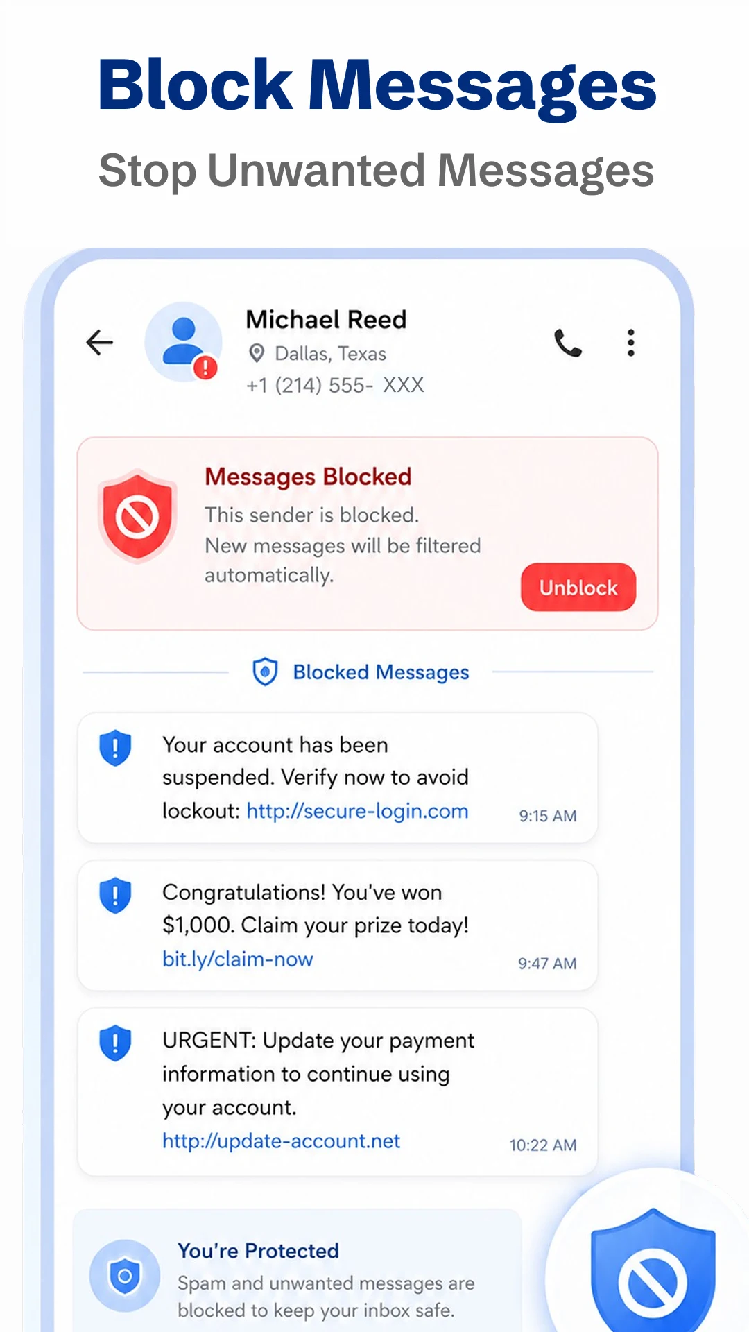 Messages: Text SMS Messenger screenshot